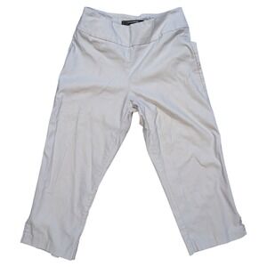 Denver Hayes Sz. 4 White Stretchy Capris Pants